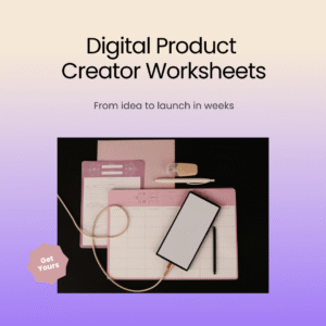 Digital Product Creator Worksheets