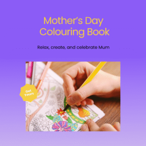 Mother's day colouring book